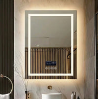 Smart LED Mirror with Bluetooth & Anti-Fog — Easy Install, Premium Lighting