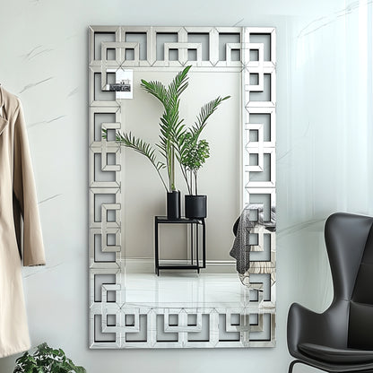 Modern Beveled Glass Wall Mirror