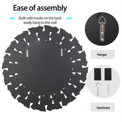 Large Round Venetian Sunburst Wall Mirror (80cm)