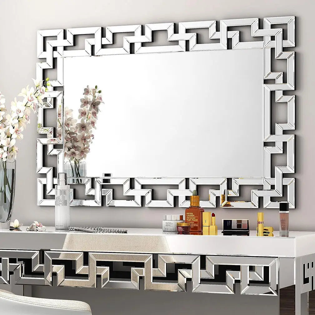 Modern Beveled Glass Wall Mirror