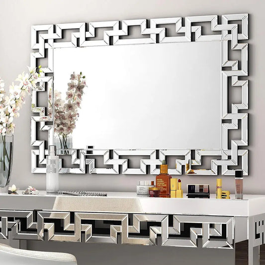 Modern Beveled Glass Wall Mirror