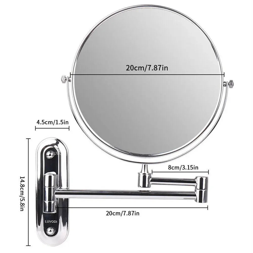 Chrome 360° Extendable Vanity Mirror