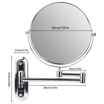 Chrome 360° Extendable Vanity Mirror